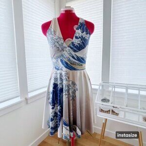 BlackMilk The Great Wave Marilyn Dress